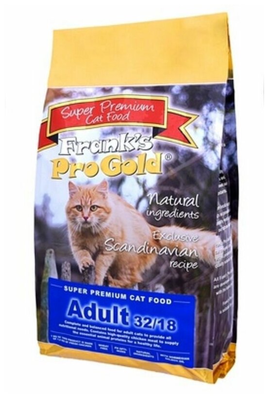 Корм Frank's ProGold для взрослых кошек: Курица (Adult 32/18), 3 кг - фотография № 4