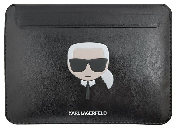 Чехол-папка Lagerfeld Ikonik Karl Sleeve для ноутбуков 13-14 дюймов, черный