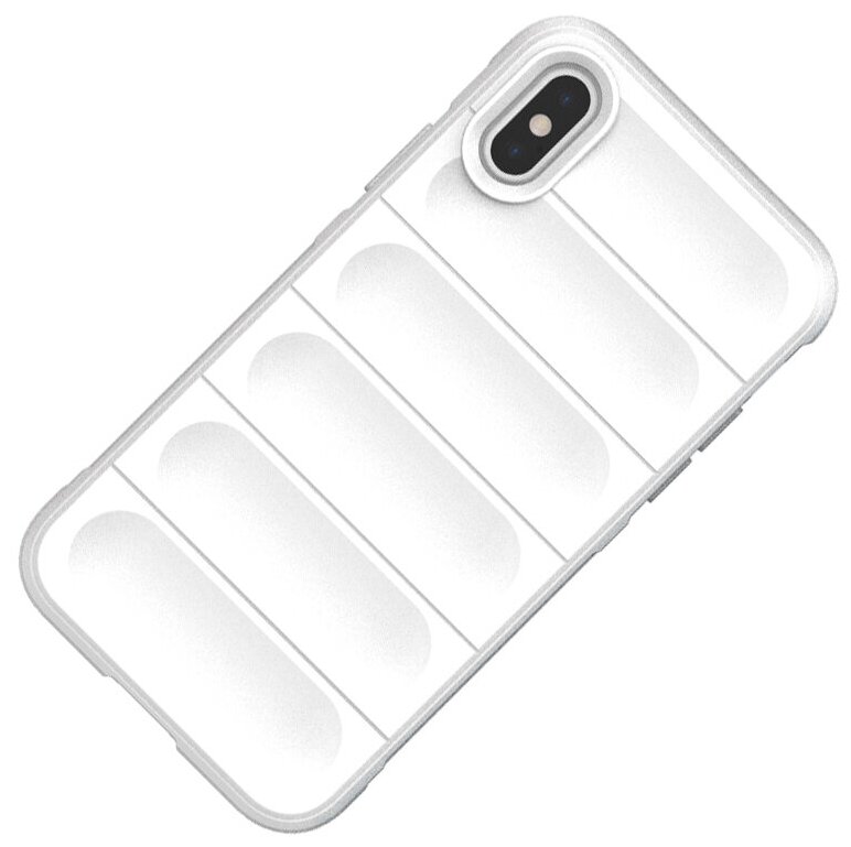Противоударный чехол Flexible Case для iPhone XS Max белый