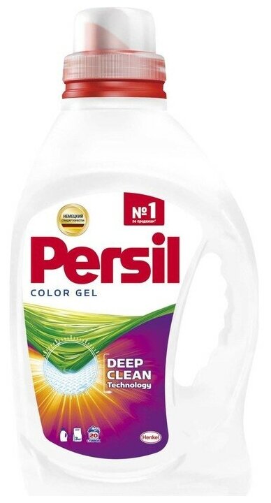 Жидкое средство для стирки Persil Color, гель, универсальное, 1.3 л