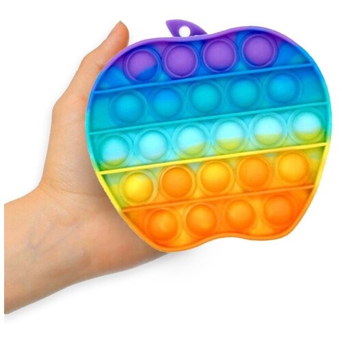 Pop it / Антистресс / Резиновый антистресс / Силиконовый антистресс / Для Детей / Пупырки нажимаем / Поп ит яблоко /