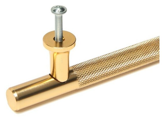 Ручка-рейлинг Cappio, d=12 мм, м/о 128 мм, цвет золото Cappio 7603296 . - фотография № 2