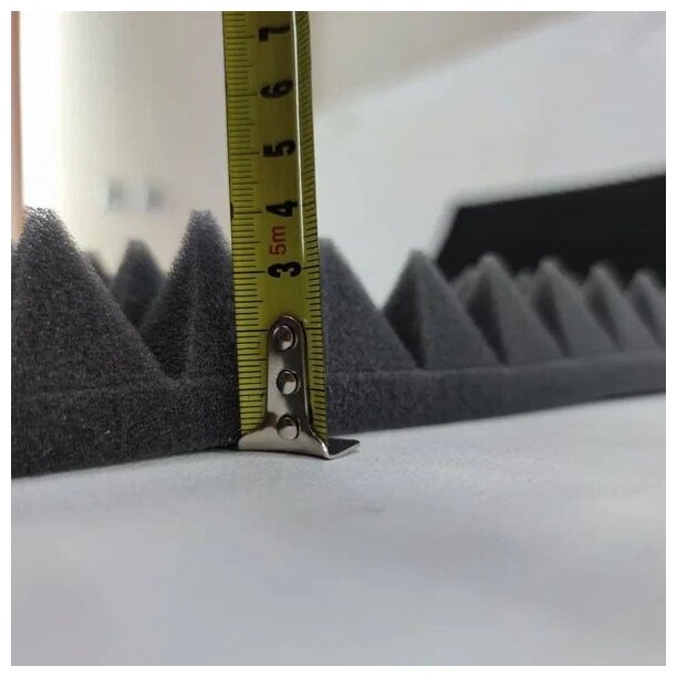 Акустический поролон Шумология Topp серый (30мм+15мм) основание (1900*900мм) Шумология Топп Пирамида