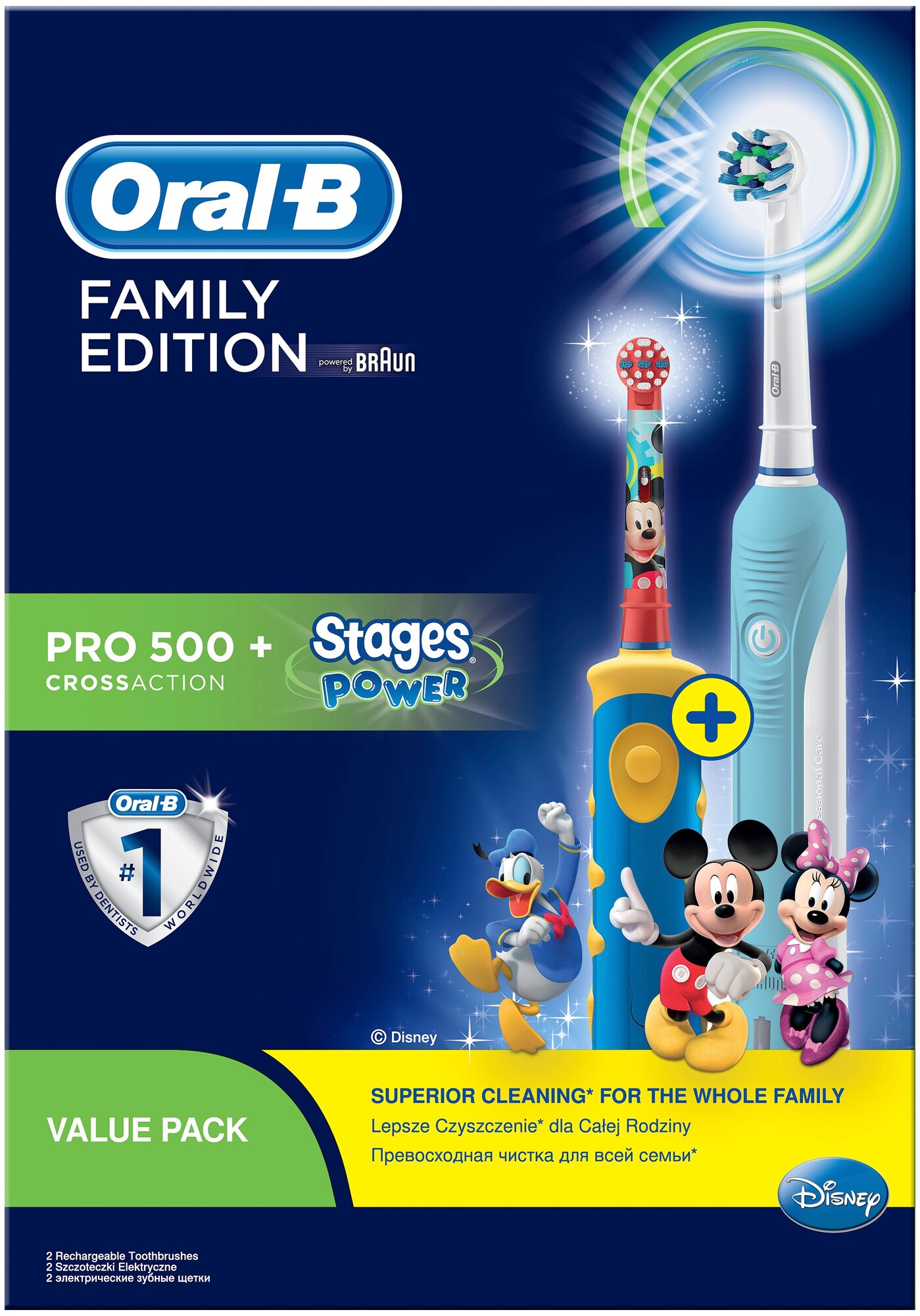 Электрическая зубная щетка ORAL-B Professional Care 500 + Kids белый - фото №2