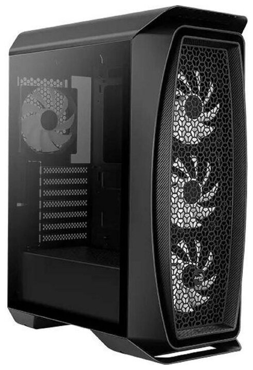 Корпус ATX AEROCOOL Aero One Frost-G-BK-v1, Midi-Tower, без БП, черный - фото №7