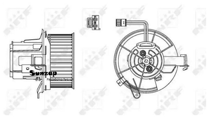 NRF 34162 Вентилятор салона