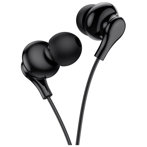 Наушники внутриканальные Borofone BM59 AUX разъём с МК без рег громкости длина 12м цвет черный 32400₽