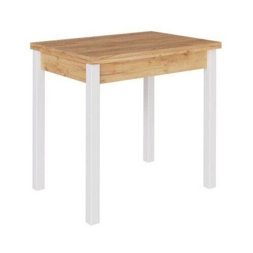 Обеденный стол Мебель-Комплекс СО-07 Белый/Дуб крафт золотой