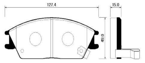 Hsb колодки тормозные hsb hong sung brake HP0004