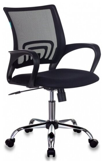 Кресло офисное Бюрократ CH-695N/SL/BLACK спинка сетка черный TW-01 сиденье черный TW-11 крестовина хром
