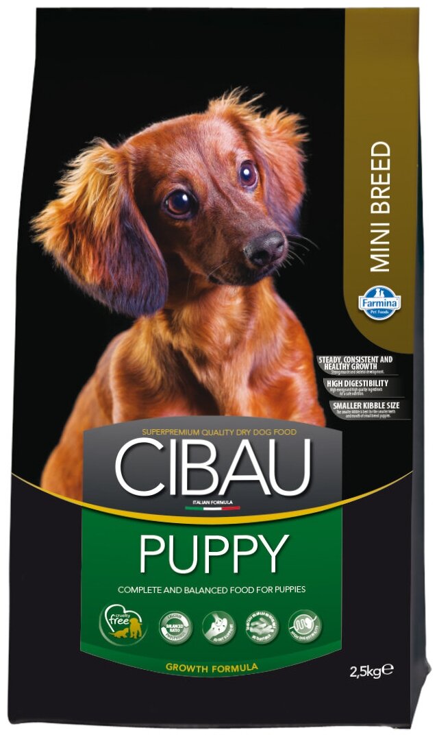 Корм Farmina Cibau Puppy Mini для щенков мелких пород, 800 г