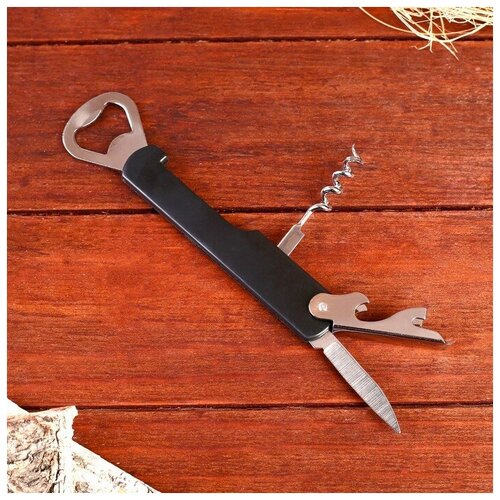 фото Набор туриста "егерь" 4в1: нож, штопор, две открывалки