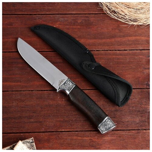 фото Нож охотничий мастер к, рукоять дерево, клинок 11 см мастер к.