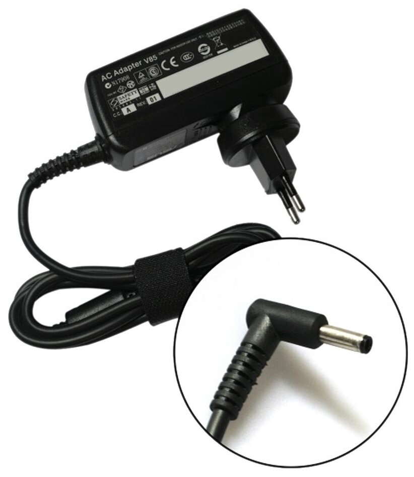 Блок питания (сетевой адаптер) для ноутбуков Dell XPS 13 19.5V 2.31A 4.5х3.0(0.6) Travel Charger OEM