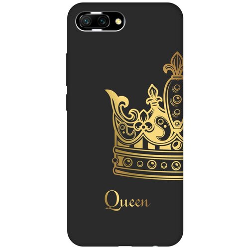 Матовый чехол True Queen для Honor 10 / Хонор 10 с 3D эффектом черный матовый чехол true queen для honor 80 хонор 80 с 3d эффектом черный