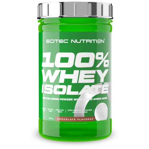 Протеин Scitec Nutrition 100% Whey Isolate, 700 гр., шоколад scitec nutrition whey isolate 2000 g шоколад орех