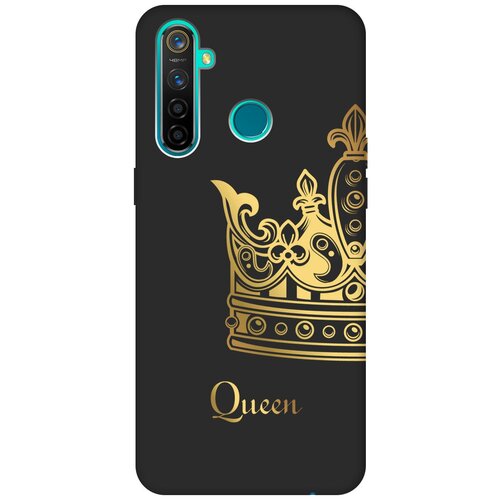 Матовый чехол True Queen для realme 5 Pro / Рилми 5 Про с 3D эффектом черный матовый чехол tennis w для realme 5 pro рилми 5 про с 3d эффектом черный