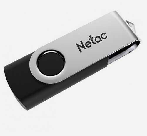 Изображение товара USB флешка Netac U505 64Gb silver/black USB 2.0 (NT03U505N-064G-20BK)
