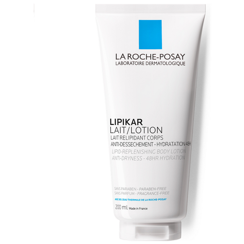 La Roche-Posay Молочко увлажняющее Lipikar для сухой и очень сухой кожи младенцев, детей и взрослых, для тела, 200 мл