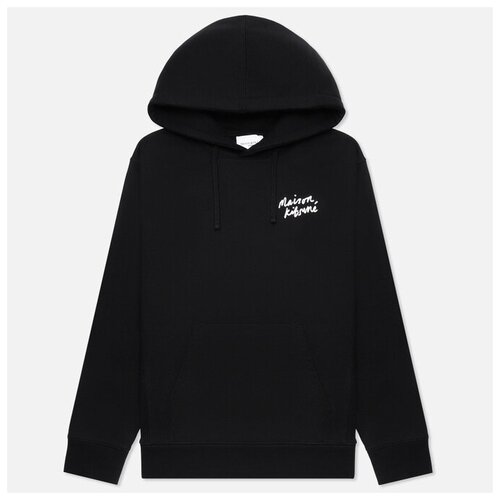 Мужская толстовка Maison Kitsune Mini Handwriting Loose Hoodie чёрный , Размер M