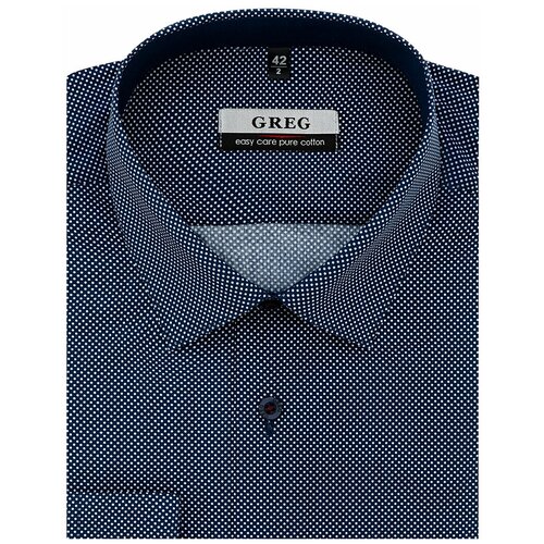 фото Рубашка greg, размер 174-184/38, синий