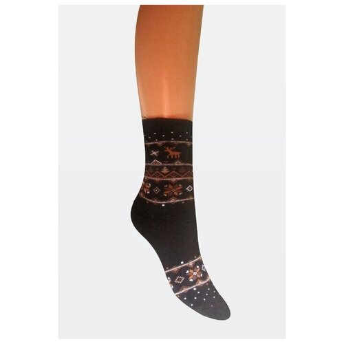 Носки ГАММА, размер 23/25, черный носки гамма размер 23 25 черный
