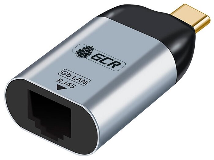 GCR Переходник USB Type C > RJ45, M/F