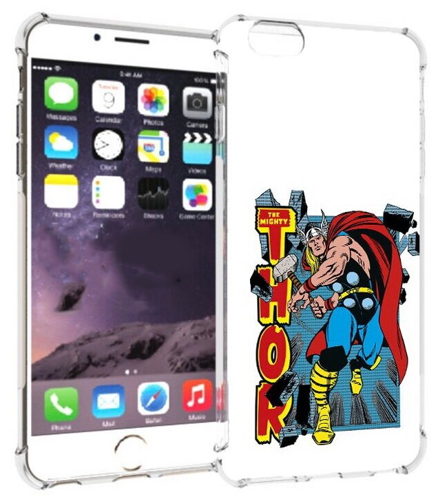 Чехол задняя-панель-накладка-бампер MyPads тор комикс для iPhone 6 plus/ 6S plus 5.5 (Айфон 6/6С+ плюс) противоударный