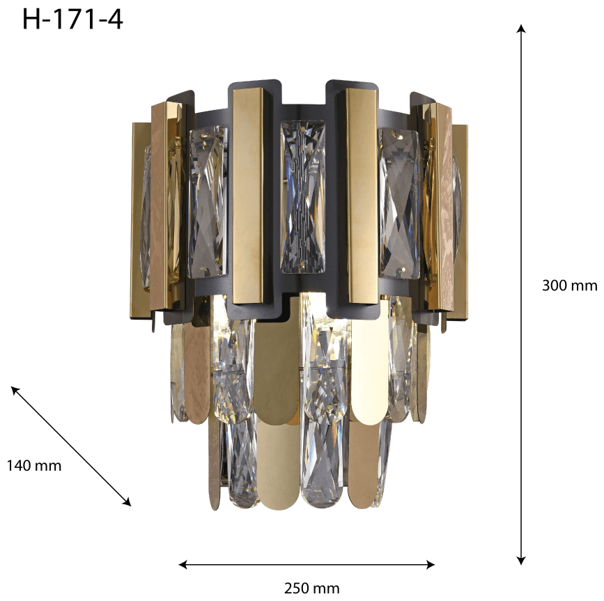Настенный светильник Hiper Dafna H171-4