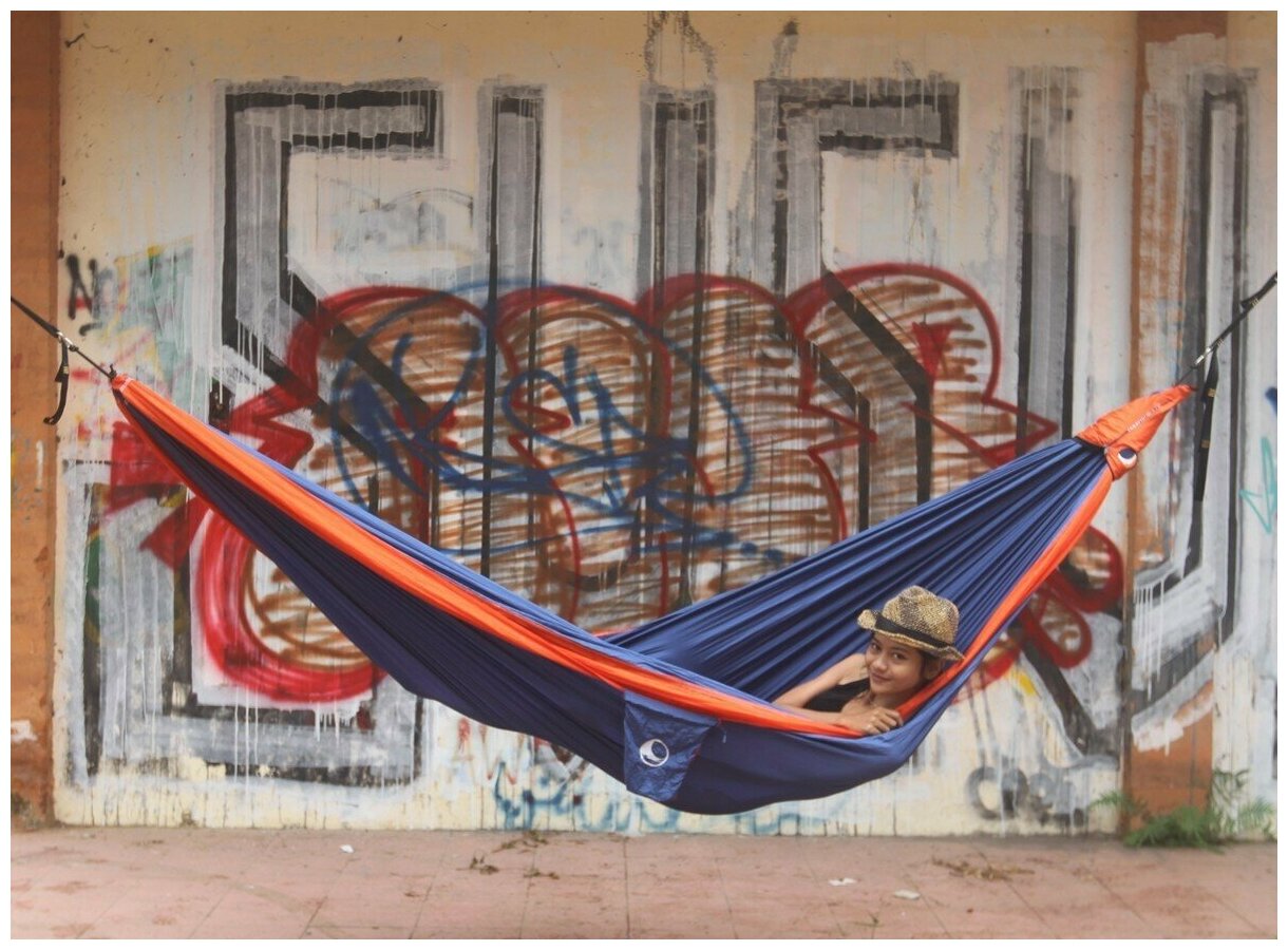 Гамак средний Ticket to the Moon Original Hammock Royal Blue/Orange