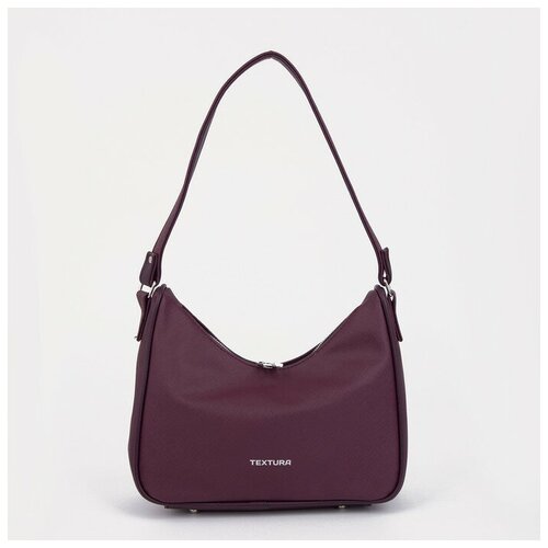 фото Сумка женская, отдел на молнии, наружный карман, цвет бордовый textura