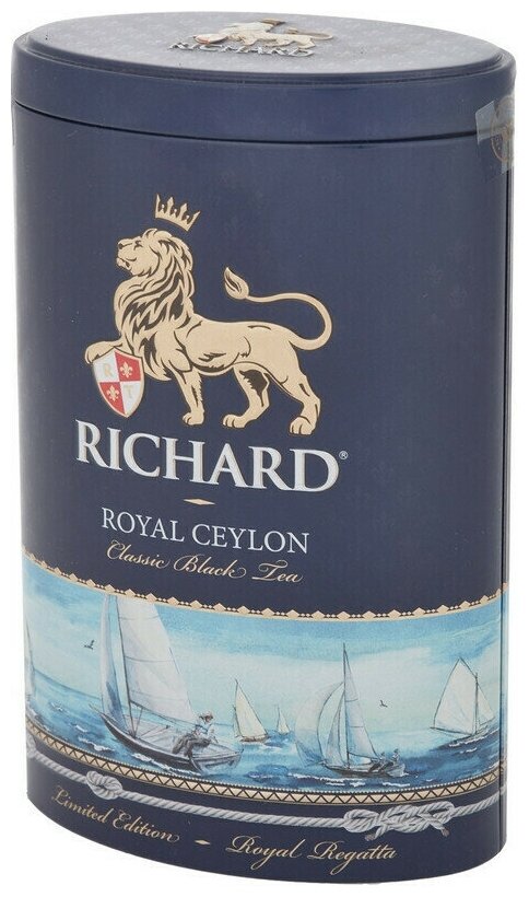 Чай листовой Чай Richard Royal Ceylon черный листовой, ж/б, 80г