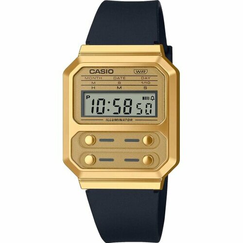 фото Наручные часы casio vintage, золотистый