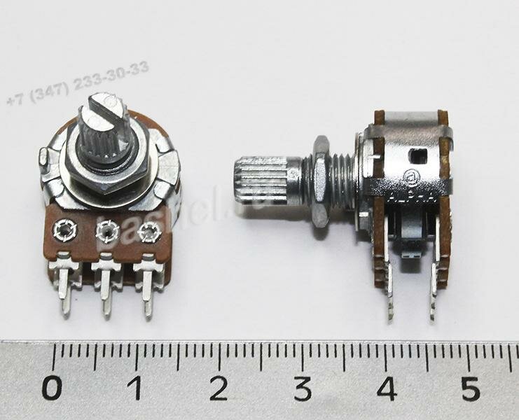 RV16A01F-20-15K-B10K-3, Резистор переменный, Alpha