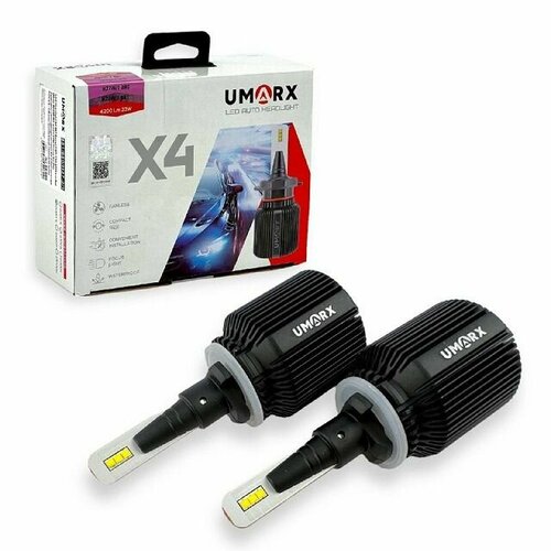 Светодиодные лампы H27 X4 6000K 4200Lm 22W 9-32V