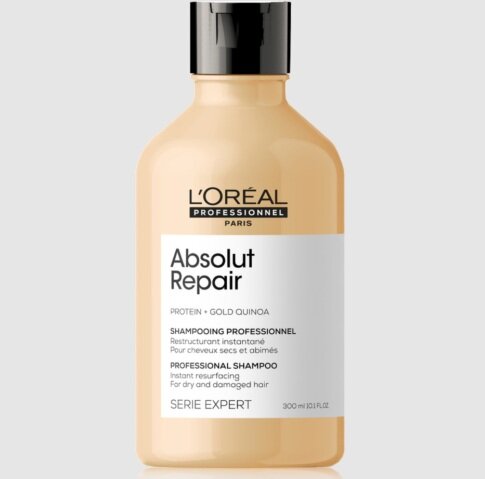 Шампунь для восстановления очень поврежденных волос Expert Absolut Repair Protein+Gold Quinoa 300 мл