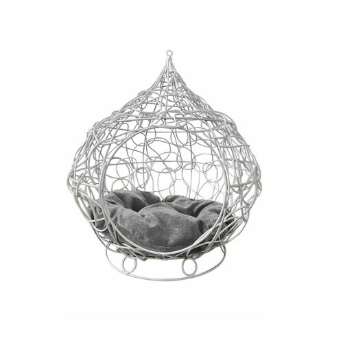 Домик для животных Кокон большой белый серая подушка 5597₽