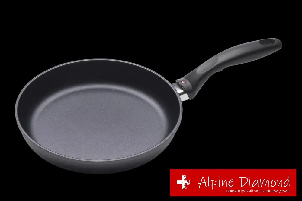 Сковорода Swiss Diamond SD6424 24 см, алмазное антипригарное покрытие, Швейцария