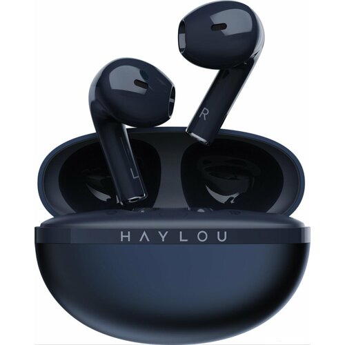 Наушники Haylou X1 2023 TWS Bluetooth 53 Dark Blue 12mm динамики 24ч работы влагозащита IPx4 легкие и спортивные 1950₽
