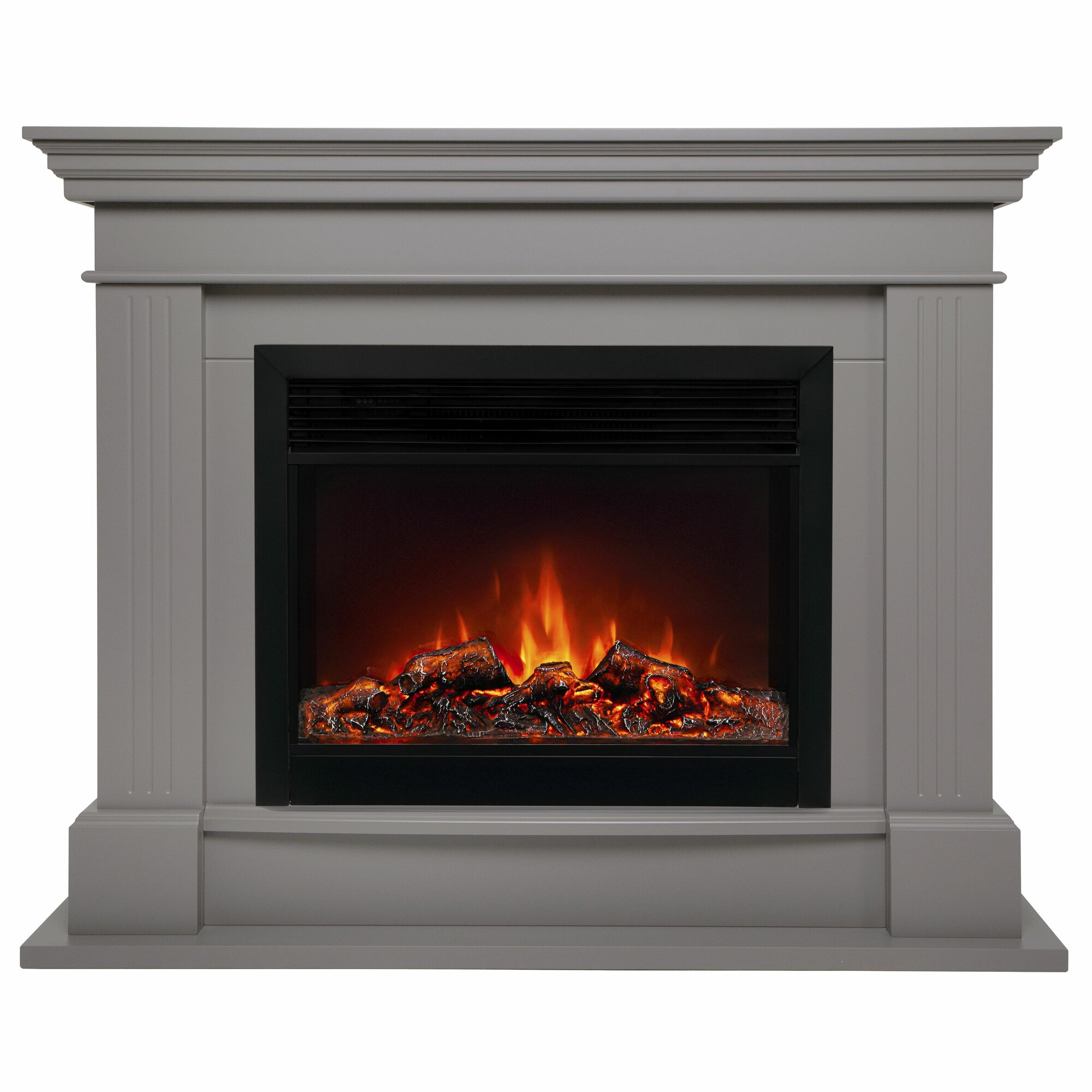 Электрокамин RealFlame ONTARIO 26/33 BG-P618 с очагом MoonBlaze DELUXE Black