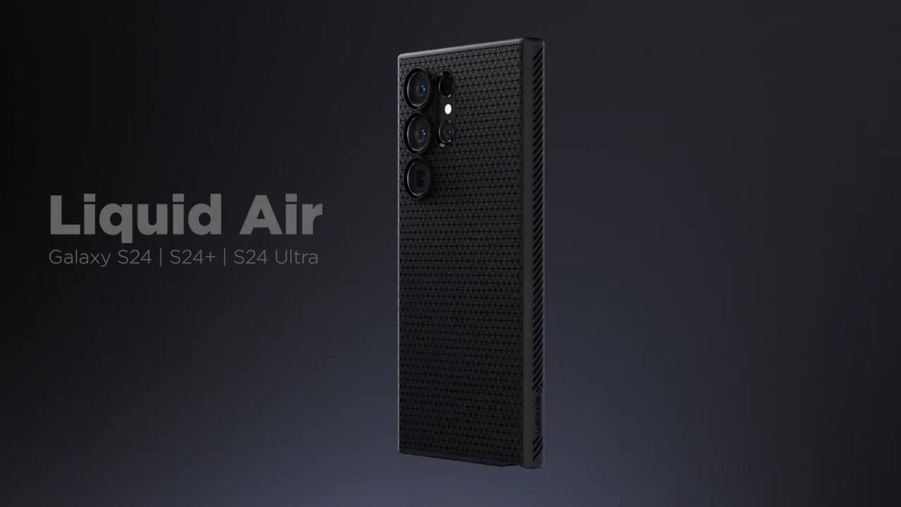 Чехол Spigen Liquid Air для Samsung Galaxy S24 / S24 Plus / Ultra (2024), Matte Black, for Galaxy S24 — фото 1