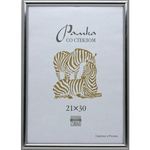 Рамка пластиковая А 4 серебряного цвета 513 серебристый