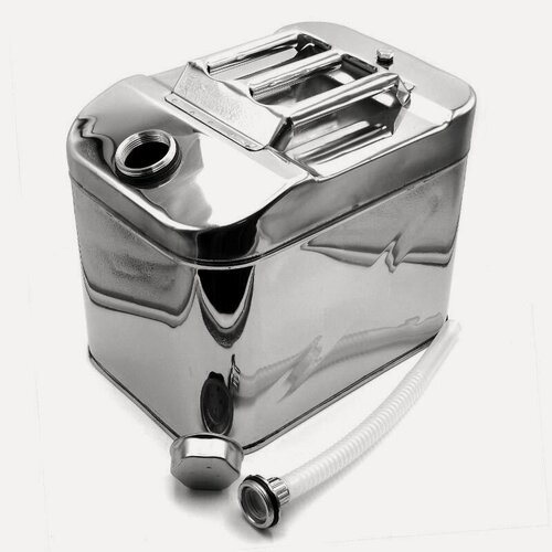 Изображение товара Канистра HQ27284 нержавеющая сталь 20 литров, горизонтальная ГСМ и любые жидкоксти 20л