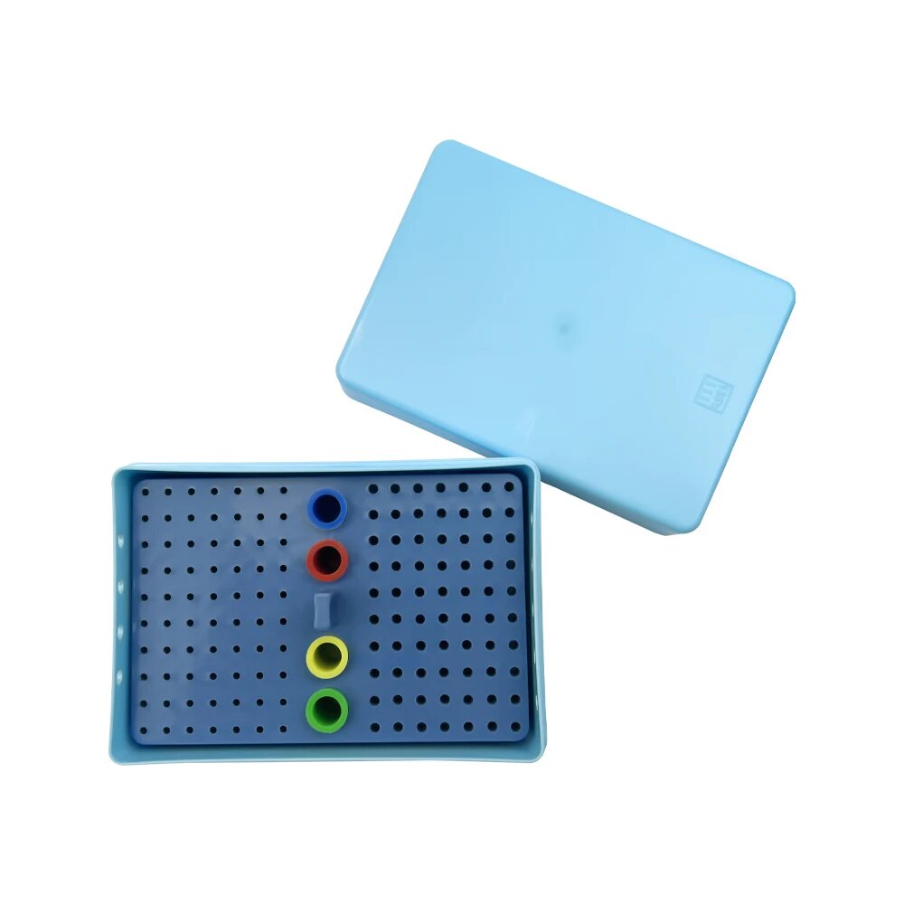 Стоматологическая коробка для боров YOUYA DENTAL HC-221, blue