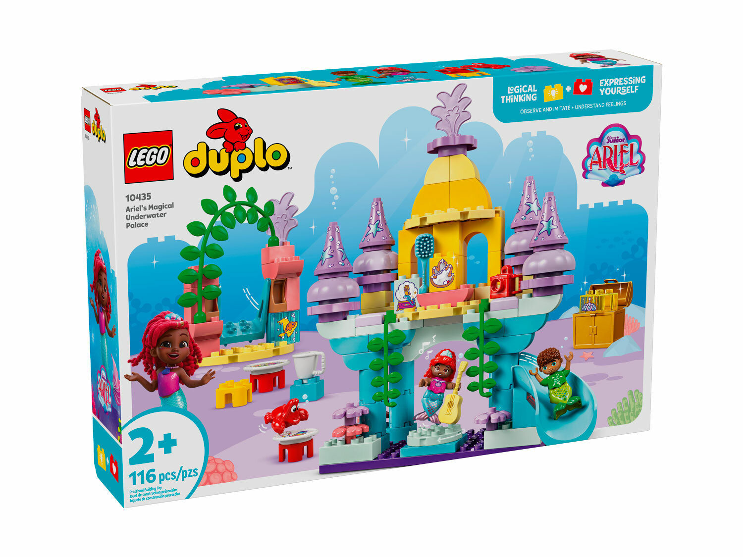 Игровой набор LEGO DUPLO 10435 "Волшебный подводный замок Ариэль", 116 элементов