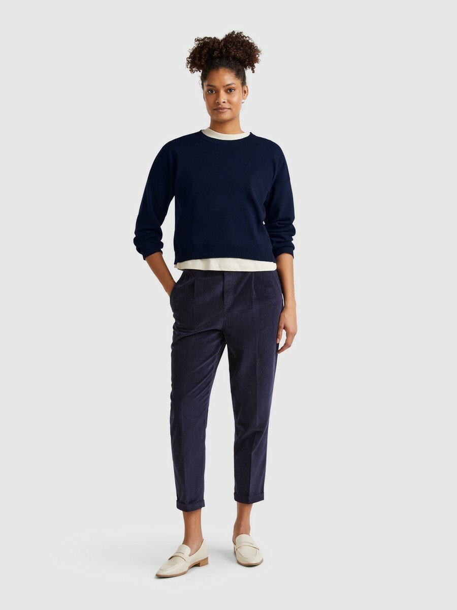 Джемпер UNITED COLORS OF BENETTON, размер XS, , синий