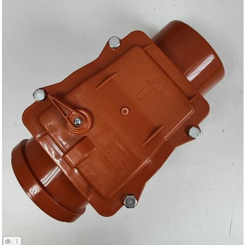 Обратный клапан ПЛАСТФИТИНГ, ПВХ, запирающий элемент пластик, 110мм