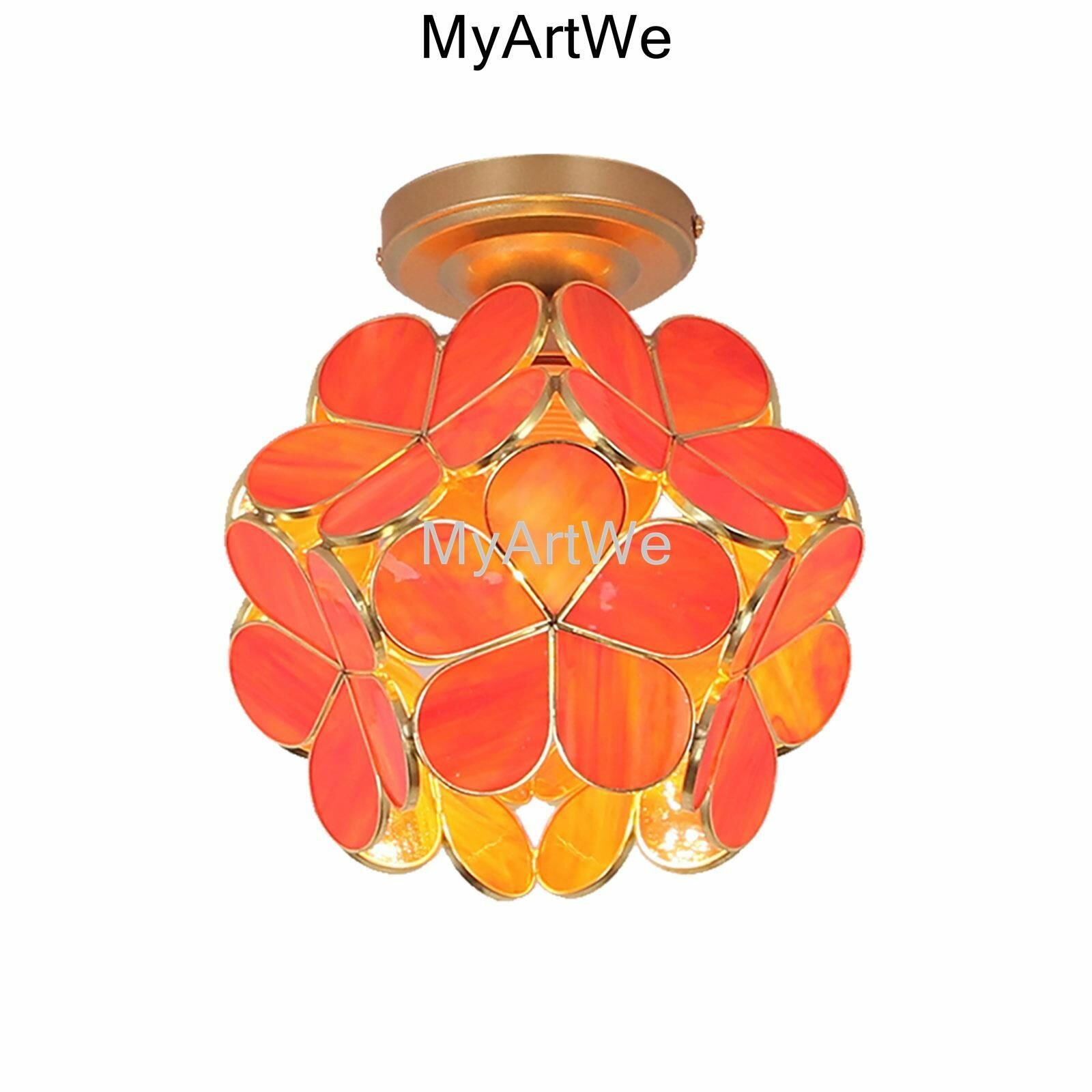 Потолочный светильник MyArtWe M92W Стеклянные лепестки
