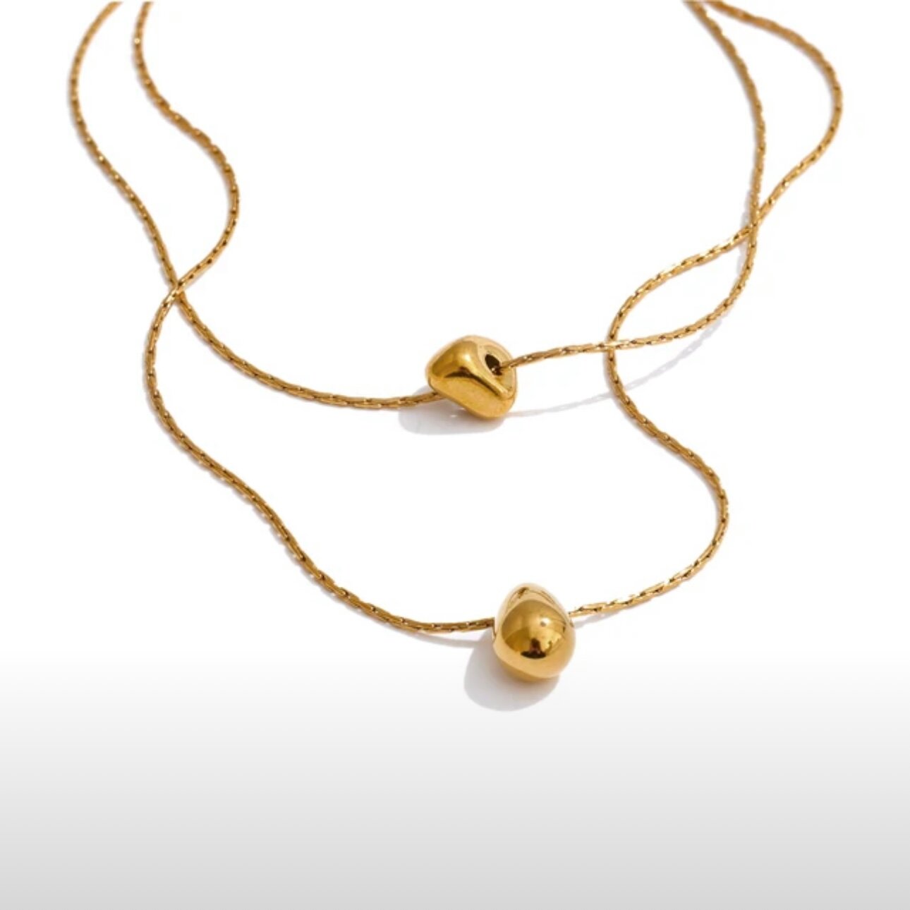 Колье SJW длина 37 см золотой