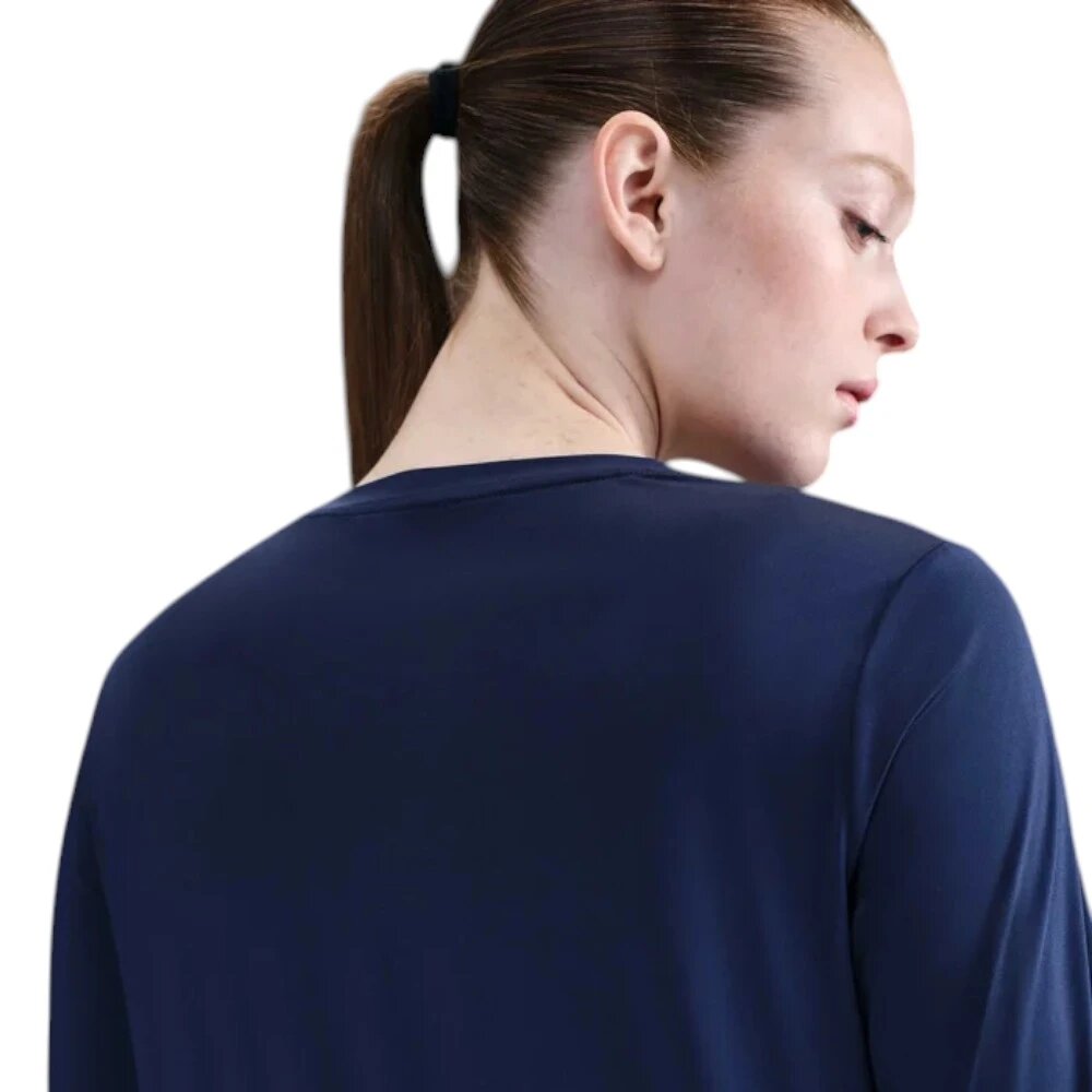 Лонгслив NIKE, размер M, , синий — фото 1